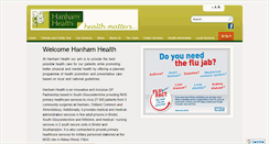 Desktop Screenshot of hanhamhealth.co.uk